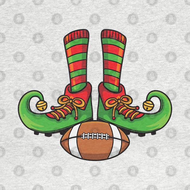 Football Christmas Elf by pmuirart